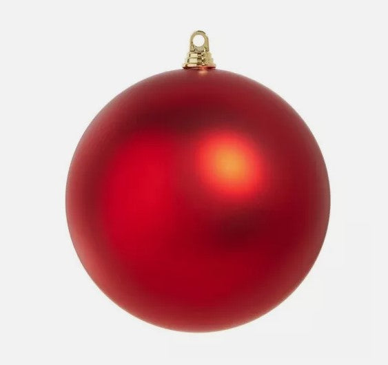 10" Red Ball Ornament